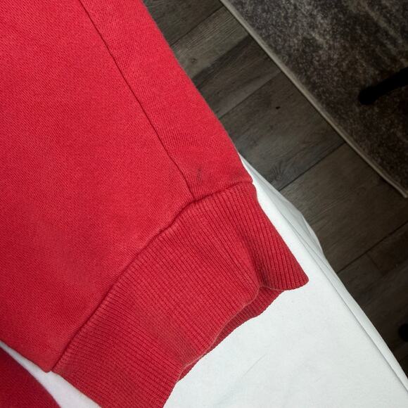 Wisconsin Badgers Hoodie Men's XL Under Armour Pullover Red College Sweatshirt - Picture 4 of 9